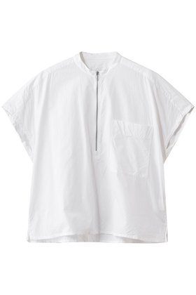 【イレーヴ/YLEVE】のCOTTON CUPRA ハーフジップシャツ 人気、トレンドファッション・服の通販 founy(ファニー) ファッション Fashion レディースファッション Fashion for Women トップス・カットソー Cut & Sew Tops シャツ・ブラウス・オフィスカジュアル Elegant Blouses & Button-Ups ショート Short, Short Length スラックス Slacks, Dress Pants スリーブ Sleeve, Long Sleeve / Short Sleeve フレンチ French, French Style モダン Modern, Contemporary ワイド Wide, Wide Fit 新作・新入荷 New Arrivals / New In |ID:prp329100004907673