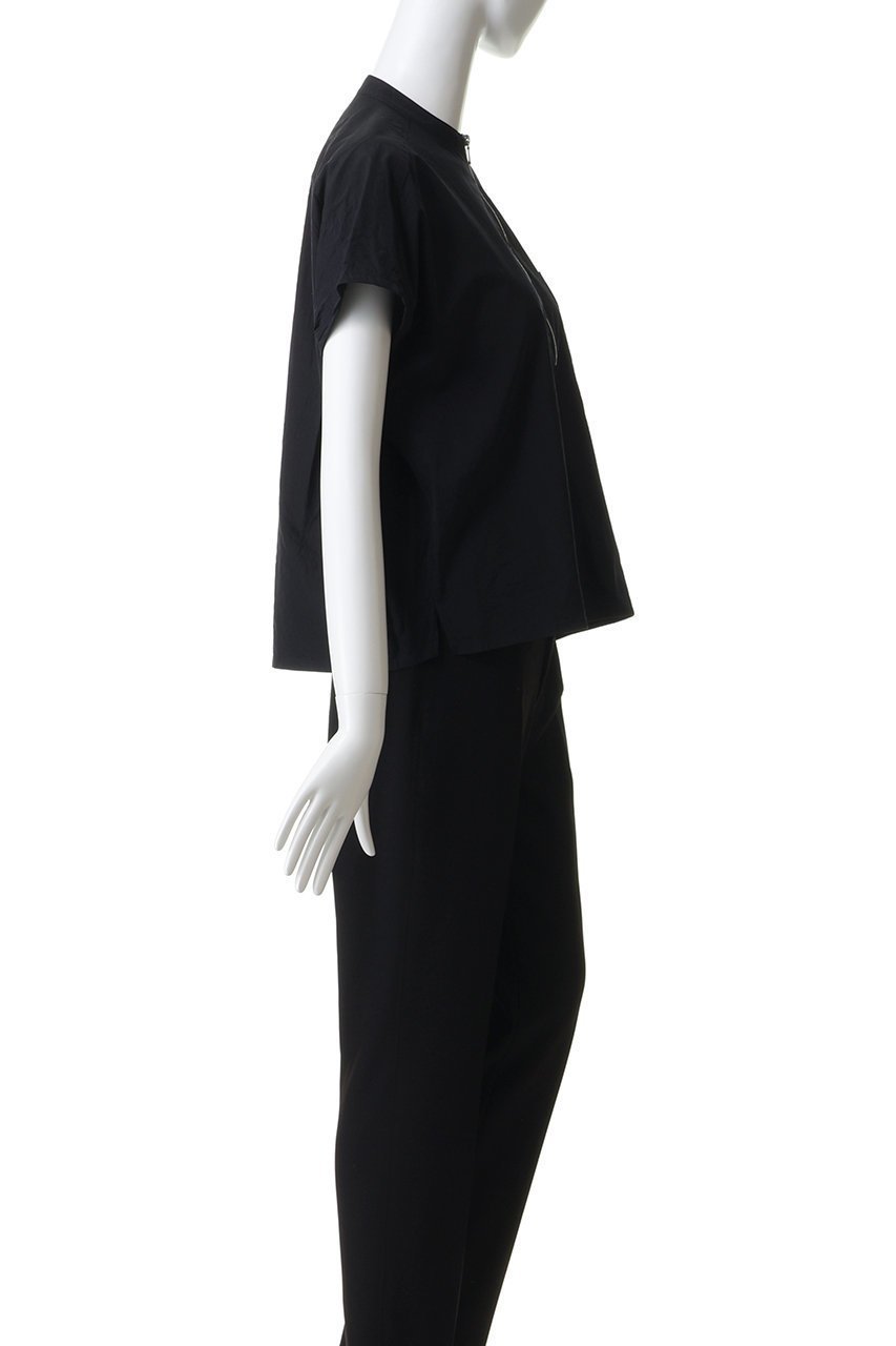 【イレーヴ/YLEVE】のCOTTON CUPRA ハーフジップシャツ 人気、トレンドファッション・服の通販 founy(ファニー) 　ファッション　Fashion　レディースファッション　Fashion for Women　トップス・カットソー　Cut & Sew Tops　シャツ・ブラウス・オフィスカジュアル　Elegant Blouses & Button-Ups　ショート　Short, Short Length　スラックス　Slacks, Dress Pants　スリーブ　Sleeve, Long Sleeve / Short Sleeve　フレンチ　French, French Style　モダン　Modern, Contemporary　ワイド　Wide, Wide Fit　新作・新入荷　New Arrivals / New In　other-3|ID: prp329100004907673 ipo3291000000036755932