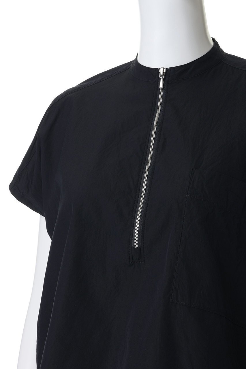 【イレーヴ/YLEVE】のCOTTON CUPRA ハーフジップシャツ 人気、トレンドファッション・服の通販 founy(ファニー) 　ファッション　Fashion　レディースファッション　Fashion for Women　トップス・カットソー　Cut & Sew Tops　シャツ・ブラウス・オフィスカジュアル　Elegant Blouses & Button-Ups　ショート　Short, Short Length　スラックス　Slacks, Dress Pants　スリーブ　Sleeve, Long Sleeve / Short Sleeve　フレンチ　French, French Style　モダン　Modern, Contemporary　ワイド　Wide, Wide Fit　新作・新入荷　New Arrivals / New In　other-5|ID: prp329100004907673 ipo3291000000036755934