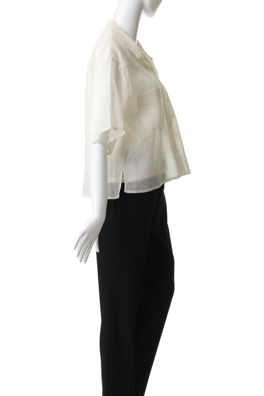 【イレーヴ/YLEVE】のCOTTON RAMIE VOILE ハンドステッチ シャツ 人気、トレンドファッション・服の通販 founy(ファニー) 　ファッション　Fashion　レディースファッション　Fashion for Women　トップス・カットソー　Cut & Sew Tops　シャツ・ブラウス・オフィスカジュアル　Elegant Blouses & Button-Ups　おすすめ　Recommended / Our Picks　ウエスタン　Western Style　ショート　Short, Short Length　スリーブ　Sleeve, Long Sleeve / Short Sleeve　タンク　Tank Top, Sleeveless Top　ハンド　Hand, Handmade　バランス　Balance, Style Balance　ワイド　Wide, Wide Fit　ワーク　Workwear, Utility Style　新作・新入荷　New Arrivals / New In　羽織　Haori, Light Jacket　other-3|ID: prp329100004907674 ipo3291000000036755941