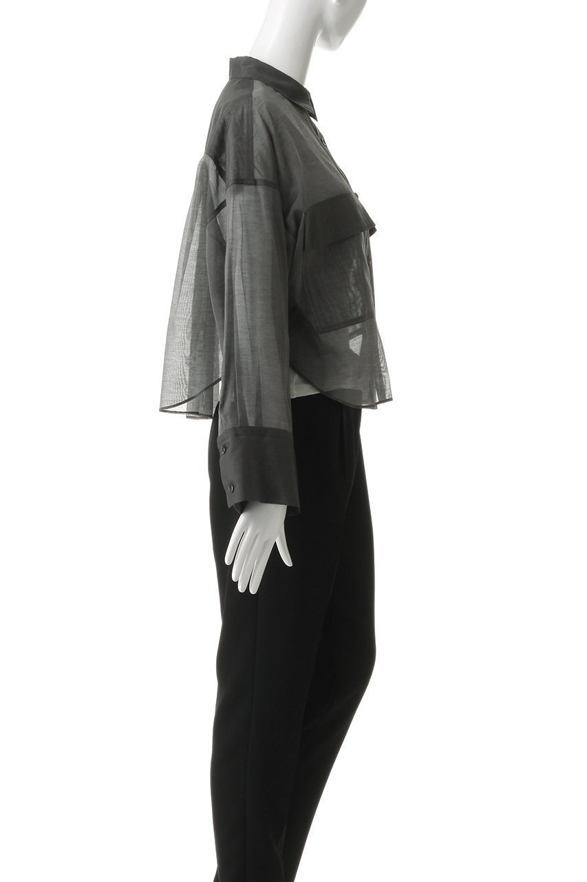 【サクラ/SACRA】のプレミアムシルクコットンシアーシャツ 人気、トレンドファッション・服の通販 founy(ファニー) 　ファッション　Fashion　レディースファッション　Fashion for Women　トップス・カットソー　Cut & Sew Tops　シャツ・ブラウス・オフィスカジュアル　Elegant Blouses & Button-Ups　イタリア　Italy　クロップド　Cropped, Short Length　シアー　Sheer, See-Through　シルク　Silk, 100% Silk　スリーブ　Sleeve, Long Sleeve / Short Sleeve　バランス　Balance, Style Balance　ポケット　Pocket, Pocket Detail　リュクス　Luxury, Elegant, High-End, Chic　ロング　Long, Long-Length　ワイド　Wide, Wide Fit　エレガント 上品　Elegant　新作・新入荷　New Arrivals / New In　other-3|ID: prp329100004907675 ipo3291000000036755951