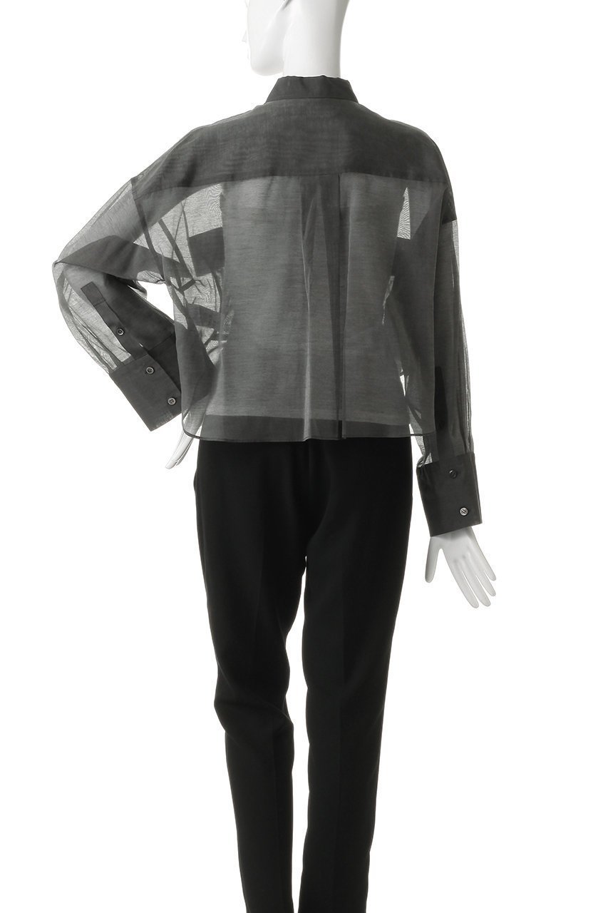 【サクラ/SACRA】のプレミアムシルクコットンシアーシャツ 人気、トレンドファッション・服の通販 founy(ファニー) 　ファッション　Fashion　レディースファッション　Fashion for Women　トップス・カットソー　Cut & Sew Tops　シャツ・ブラウス・オフィスカジュアル　Elegant Blouses & Button-Ups　イタリア　Italy　クロップド　Cropped, Short Length　シアー　Sheer, See-Through　シルク　Silk, 100% Silk　スリーブ　Sleeve, Long Sleeve / Short Sleeve　バランス　Balance, Style Balance　ポケット　Pocket, Pocket Detail　リュクス　Luxury, Elegant, High-End, Chic　ロング　Long, Long-Length　ワイド　Wide, Wide Fit　エレガント 上品　Elegant　新作・新入荷　New Arrivals / New In　other-4|ID: prp329100004907675 ipo3291000000036755952