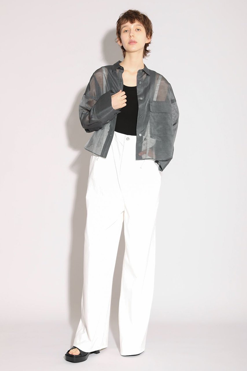 【サクラ/SACRA】のプレミアムシルクコットンシアーシャツ 人気、トレンドファッション・服の通販 founy(ファニー) 　ファッション　Fashion　レディースファッション　Fashion for Women　トップス・カットソー　Cut & Sew Tops　シャツ・ブラウス・オフィスカジュアル　Elegant Blouses & Button-Ups　イタリア　Italy　クロップド　Cropped, Short Length　シアー　Sheer, See-Through　シルク　Silk, 100% Silk　スリーブ　Sleeve, Long Sleeve / Short Sleeve　バランス　Balance, Style Balance　ポケット　Pocket, Pocket Detail　リュクス　Luxury, Elegant, High-End, Chic　ロング　Long, Long-Length　ワイド　Wide, Wide Fit　エレガント 上品　Elegant　新作・新入荷　New Arrivals / New In　other-7|ID: prp329100004907675 ipo3291000000036755955