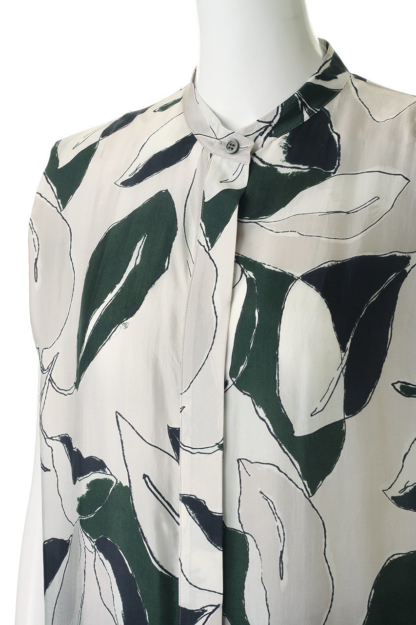 【サクラ/SACRA】のリーフ柄ノースリーブブラウス 人気、トレンドファッション・服の通販 founy(ファニー) 　ファッション　Fashion　レディースファッション　Fashion for Women　トップス・カットソー　Cut & Sew Tops　キャミソール&ノースリーブ　Camisoles & Sleeveless Tops　シャツ・ブラウス・オフィスカジュアル　Elegant Blouses & Button-Ups　ショルダー　Shoulder, Shoulder Strap　ドレープ　Drape, Draping Fabric　ノースリーブ　Sleeveless, No-Sleeve　ボックス　Boxy, Box Shape　リネン　Linen, Linen Fabric　リーフ　Leaf, Botanical Leaf　ワイド　Wide, Wide Fit　夏　Summer　新作・新入荷　New Arrivals / New In　other-5|ID: prp329100004907676 ipo3291000000036755962