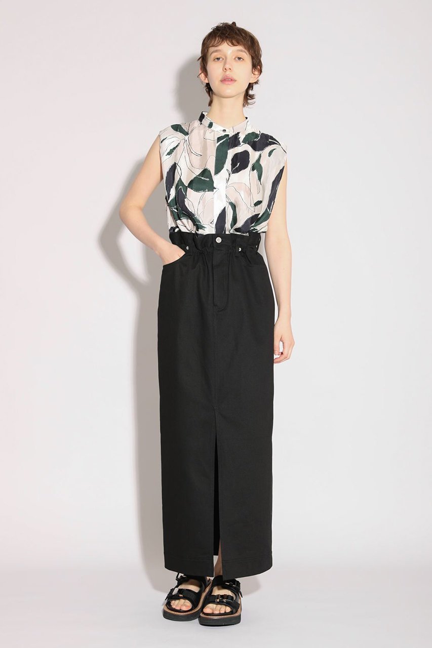 【サクラ/SACRA】のリーフ柄ノースリーブブラウス 人気、トレンドファッション・服の通販 founy(ファニー) 　ファッション　Fashion　レディースファッション　Fashion for Women　トップス・カットソー　Cut & Sew Tops　キャミソール&ノースリーブ　Camisoles & Sleeveless Tops　シャツ・ブラウス・オフィスカジュアル　Elegant Blouses & Button-Ups　ショルダー　Shoulder, Shoulder Strap　ドレープ　Drape, Draping Fabric　ノースリーブ　Sleeveless, No-Sleeve　ボックス　Boxy, Box Shape　リネン　Linen, Linen Fabric　リーフ　Leaf, Botanical Leaf　ワイド　Wide, Wide Fit　夏　Summer　新作・新入荷　New Arrivals / New In　other-8|ID: prp329100004907676 ipo3291000000036755965