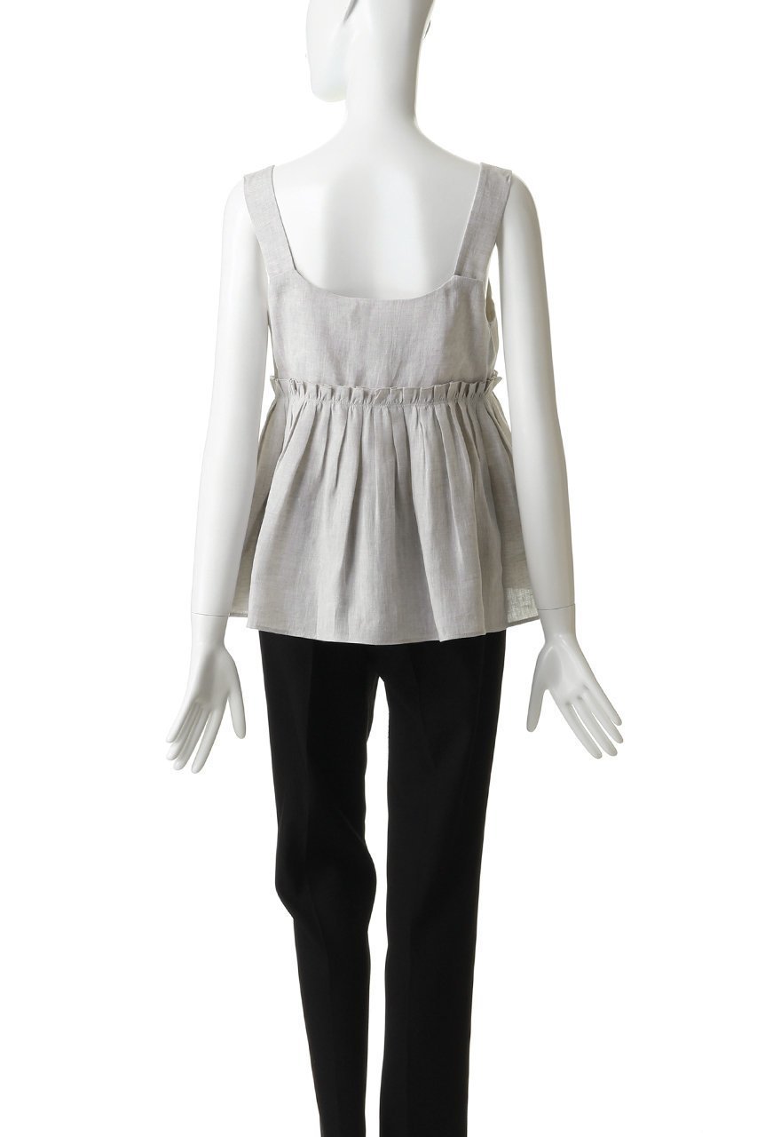 【エブール/ebure】の【4/3 0:00販売開始】ライトピュアリネン ショートキャミソール 人気、トレンドファッション・服の通販 founy(ファニー) 　ファッション　Fashion　レディースファッション　Fashion for Women　トップス・カットソー　Cut & Sew Tops　キャミソール&ノースリーブ　Camisoles & Sleeveless Tops　シャツ・ブラウス・オフィスカジュアル　Elegant Blouses & Button-Ups　おすすめ　Recommended / Our Picks　イタリア　Italy　キャミソール　Camisole, Spaghetti Strap Top　ギャザー　Gathered, Ruffled　クール　Cool, Chic　ショート　Short, Short Length　ジャケット　Jacket, Outerwear　スタイリッシュ　Stylish, Fashionable　デニム　Denim, Jeans Material　ネップ　Nepp, Slub Yarn　ノースリーブ　Sleeveless, No-Sleeve　マキシ　Maxi, Full Length　マニッシュ　Mannish, Boyish　リネン　Linen, Linen Fabric　エレガント 上品　Elegant　other-4|ID: prp329100004907678 ipo3291000000036755980