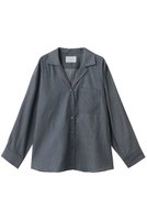 【ミディウミソリッド/MIDIUMISOLID】のsheer denim open collar shirt シャツ 人気、トレンドファッション・服の通販 founy(ファニー) ファッション Fashion レディースファッション Fashion for Women トップス・カットソー Cut & Sew Tops シャツ・ブラウス・オフィスカジュアル Elegant Blouses & Button-Ups おすすめ Recommended / Our Picks シアー Sheer, See-Through スリーブ Sleeve, Long Sleeve / Short Sleeve デニム Denim, Jeans Material ロング Long, Long-Length 再入荷 Restock / Back in Stock 夏 Summer |ID:prp329100004907680