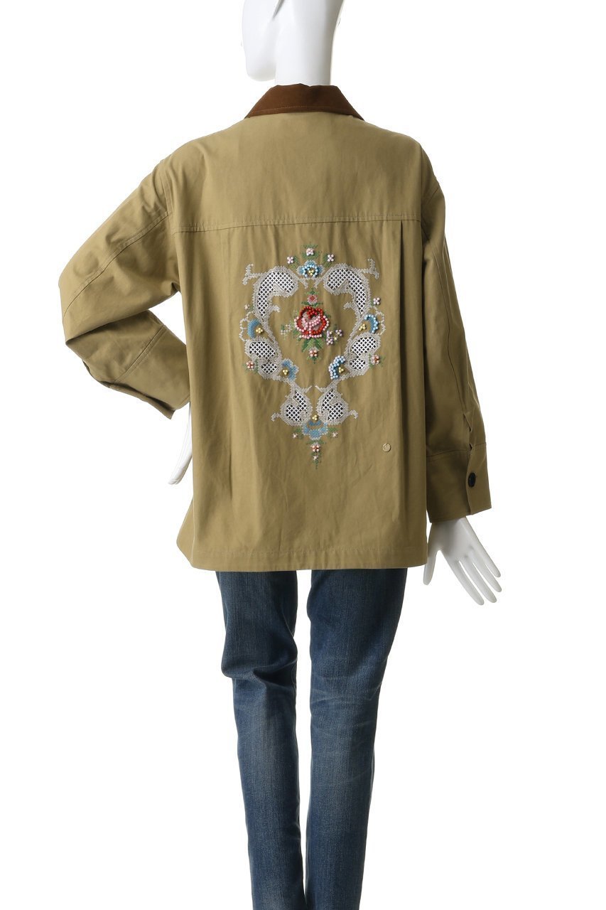 【ミュベール/MUVEIL】のビーズフラワー刺しゅうジャケット 人気、トレンドファッション・服の通販 founy(ファニー) 　ファッション　Fashion　レディースファッション　Fashion for Women　アウター　Coat / Outerwear Collection　レディースジャケット・軽アウター　Jackets　インナー　Innerwear　クラシカル　Classical, Vintage-Inspired　コーデュロイ　Corduroy, Cord Fabric　ジャケット　Jacket, Outerwear　スリット　Slit, Slit Detail　フラワー　Flower, Floral　新作・新入荷　New Arrivals / New In　other-4|ID: prp329100004907685 ipo3291000000036756034