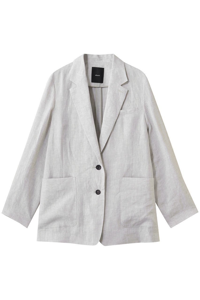 【エブール/ebure】の【4/3 0:00販売開始】ライトピュアリネン 2釦シングルジャケット 人気、トレンドファッション・服の通販 founy(ファニー) ファッション Fashion レディースファッション Fashion for Women アウター Coat / Outerwear Collection レディースジャケット・軽アウター Jackets イタリア Italy ジャケット Jacket, Outerwear ネップ Nepp, Slub Yarn パッチ Patch, Appliqué ポケット Pocket, Pocket Detail リネン Linen, Linen Fabric エレガント 上品 Elegant other-1|ID: prp329100004907687 ipo3291000000036756048