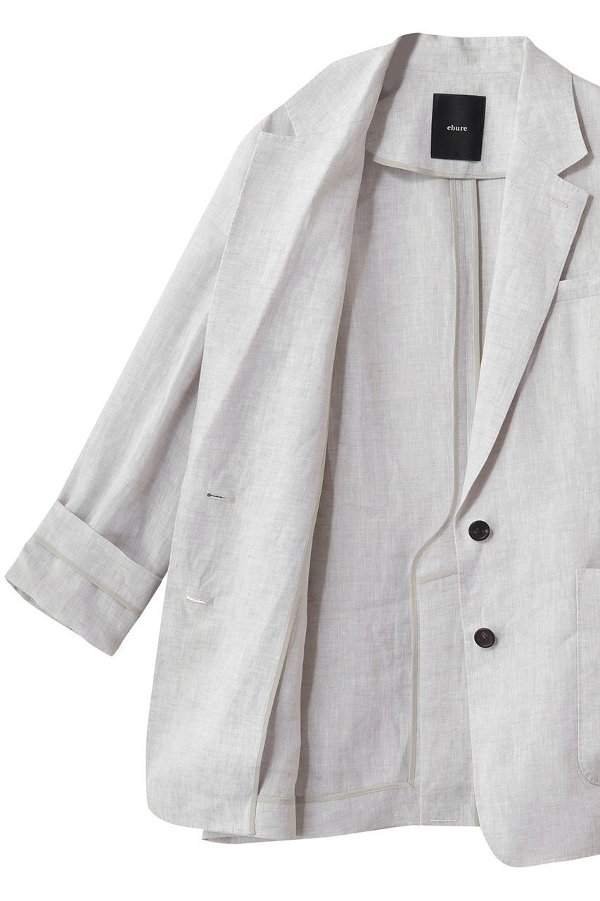【エブール/ebure】の【4/3 0:00販売開始】ライトピュアリネン 2釦シングルジャケット 人気、トレンドファッション・服の通販 founy(ファニー) ファッション Fashion レディースファッション Fashion for Women アウター Coat / Outerwear Collection レディースジャケット・軽アウター Jackets イタリア Italy ジャケット Jacket, Outerwear ネップ Nepp, Slub Yarn パッチ Patch, Appliqué ポケット Pocket, Pocket Detail リネン Linen, Linen Fabric エレガント 上品 Elegant other-6|ID: prp329100004907687 ipo3291000000036756054