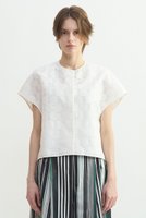 【プレインピープル/PLAIN PEOPLE】のドットジャガードショートジャケット 人気、トレンドファッション・服の通販 founy(ファニー) ファッション Fashion レディースファッション Fashion for Women アウター Coat / Outerwear Collection レディースジャケット・軽アウター Jackets ショート Short, Short Length ジャカード／ジャガード Jacquard, Woven Pattern ジャケット Jacket, Outerwear ドット Polka Dot, Dot Pattern バランス Balance, Style Balance フォルム Silhouette, Form 新作・新入荷 New Arrivals / New In |ID:prp329100004907691