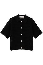 【マリリンムーン/MARILYN MOON】のクロシェポロニットカーディガン 人気、トレンドファッション・服の通販 founy(ファニー) ファッション Fashion レディースファッション Fashion for Women トップス・カットソー Cut & Sew Tops ニット Knit Tops & Sweaters カーディガン・羽織り Layered Style Cardigans おすすめ Recommended / Our Picks かぎ針 Crochet カーディガン Cardigan, Knitwear サマー Summer, Summer Style デニム Denim, Jeans Material ボトム Bottoms, Lower Wear モダン Modern, Contemporary 夏 Summer 新作・新入荷 New Arrivals / New In 透かし Cut-Out, Lacework thumbnail ブラック|ID: prp329100004907692 ipo3291000000036756092