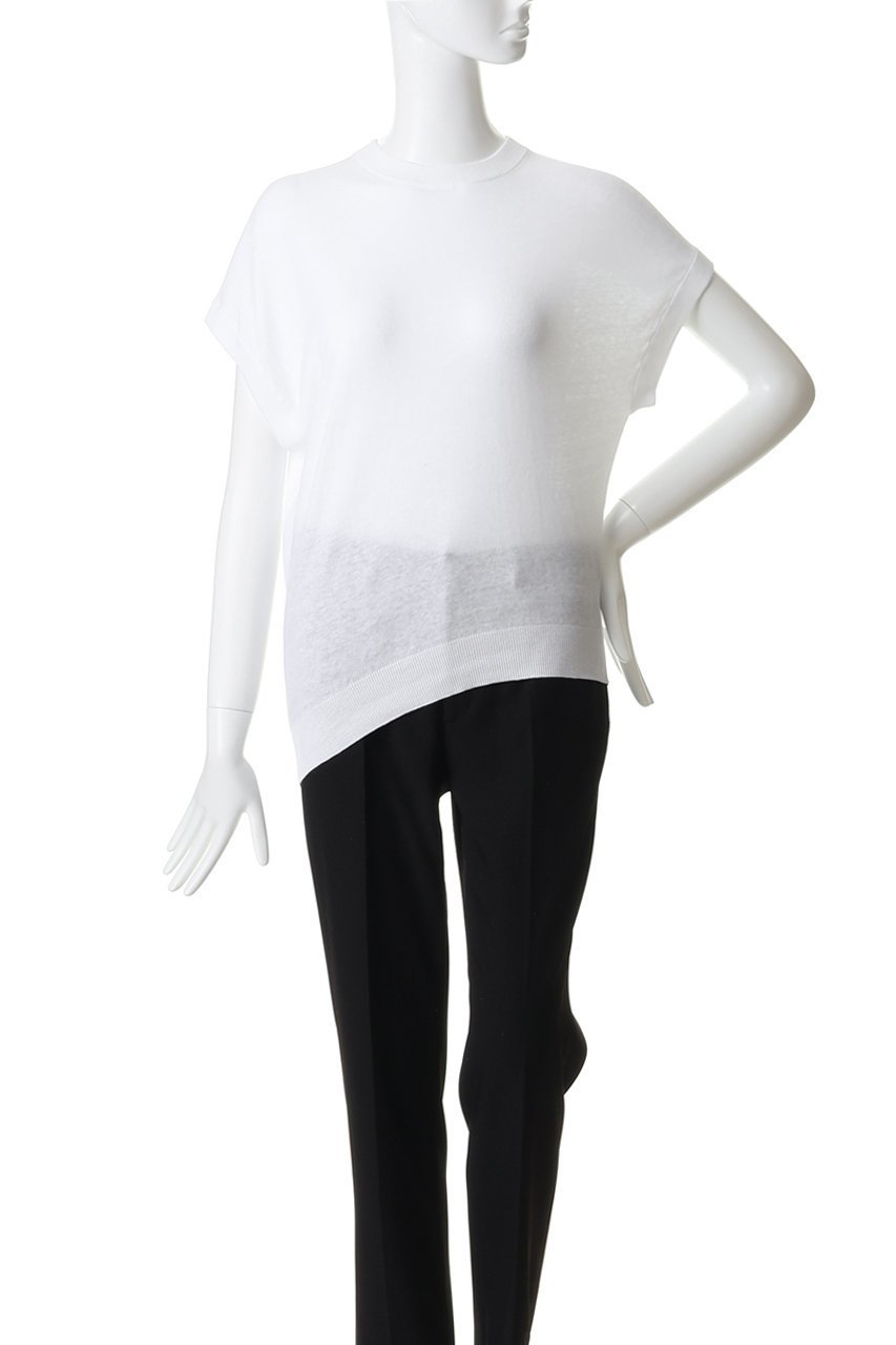 【イレーヴ/YLEVE】のコットン リネン ニット アシンメトリー プルオーバー 人気、トレンドファッション・服の通販 founy(ファニー) 　ファッション　Fashion　レディースファッション　Fashion for Women　トップス・カットソー　Cut & Sew Tops　ニット　Knit Tops & Sweaters　カジュアルプルオーバー・ニットトップス　Pullovers & Knit Tops / Casual Pullovers　なめらか　Smooth, Silky Texture　アシンメトリー　Asymmetrical Style　シアー　Sheer, See-Through　シンプル　Simple, Minimal　リネン　Linen, Linen Fabric　ロング　Long, Long-Length　新作・新入荷　New Arrivals / New In　other-2|ID: prp329100004907694 ipo3291000000036756109