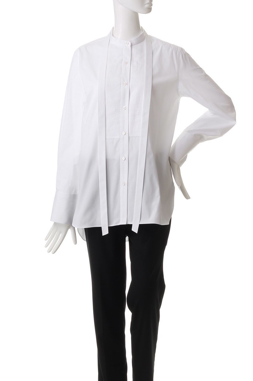 【エブール/ebure】のエッセンシャルコットン ボウタイバンドカラーシャツ 人気、トレンドファッション・服の通販 founy(ファニー) 　ファッション　Fashion　レディースファッション　Fashion for Women　トップス・カットソー　Cut & Sew Tops　シャツ・ブラウス・オフィスカジュアル　Elegant Blouses & Button-Ups　おすすめ　Recommended / Our Picks　インナー　Innerwear　ジャケット　Jacket, Outerwear　ストライプ　Stripe, Striped Pattern　スリーブ　Sleeve, Long Sleeve / Short Sleeve　デニム　Denim, Jeans Material　ロング　Long, Long-Length　other-2|ID: prp329100004907712 ipo3291000000036756333