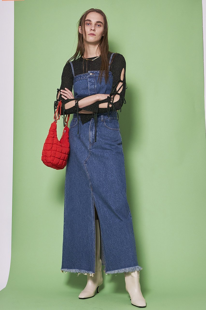 【メゾンスペシャル/MAISON SPECIAL】の2WAYデニムワンピース 人気、トレンドファッション・服の通販 founy(ファニー) 　ファッション　Fashion　レディースファッション　Fashion for Women　ワンピース　Dresses　チュニック　Tunic Tops & Dresses　キャミワンピース　Cami Dress, Slip Dress　シェイプ　Shape, Slim Fit　スリット　Slit, Slit Detail　センター　Center, Center Line　チュニック　Tunic, Long Top　デニム　Denim, Jeans Material　人気　Popular, Best Seller　マキシ　Maxi, Full Length　ロング　Long, Long-Length　おすすめ　Recommended / Our Picks　other-7|ID: prp329100004907740 ipo3291000000036756623