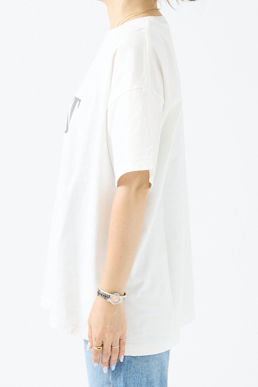 【デザイン ワークス/DESIGN WORKS】の【REMI ELIEF】16/-天竺 GOOTプリントTシャツ 人気、トレンドファッション・服の通販 founy(ファニー) 　ファッション　Fashion　レディースファッション　Fashion for Women　トップス・カットソー　Cut & Sew Tops　シャツ・ブラウス・オフィスカジュアル　Elegant Blouses & Button-Ups　ロングTシャツ・Tシャツ　Longline T-Shirts & Tees　カットソー・ベーシックTシャツ　Cut-and-Sewn Tops / Stretch Tees & Basics　インナー　Innerwear　ショート　Short, Short Length　シンプル　Simple, Minimal　ジャケット　Jacket, Outerwear　スリット　Slit, Slit Detail　スリーブ　Sleeve, Long Sleeve / Short Sleeve　プリント　Print, Printed Pattern　人気　Popular, Best Seller　other-3|ID: prp329100004907755 ipo3291000000036756775