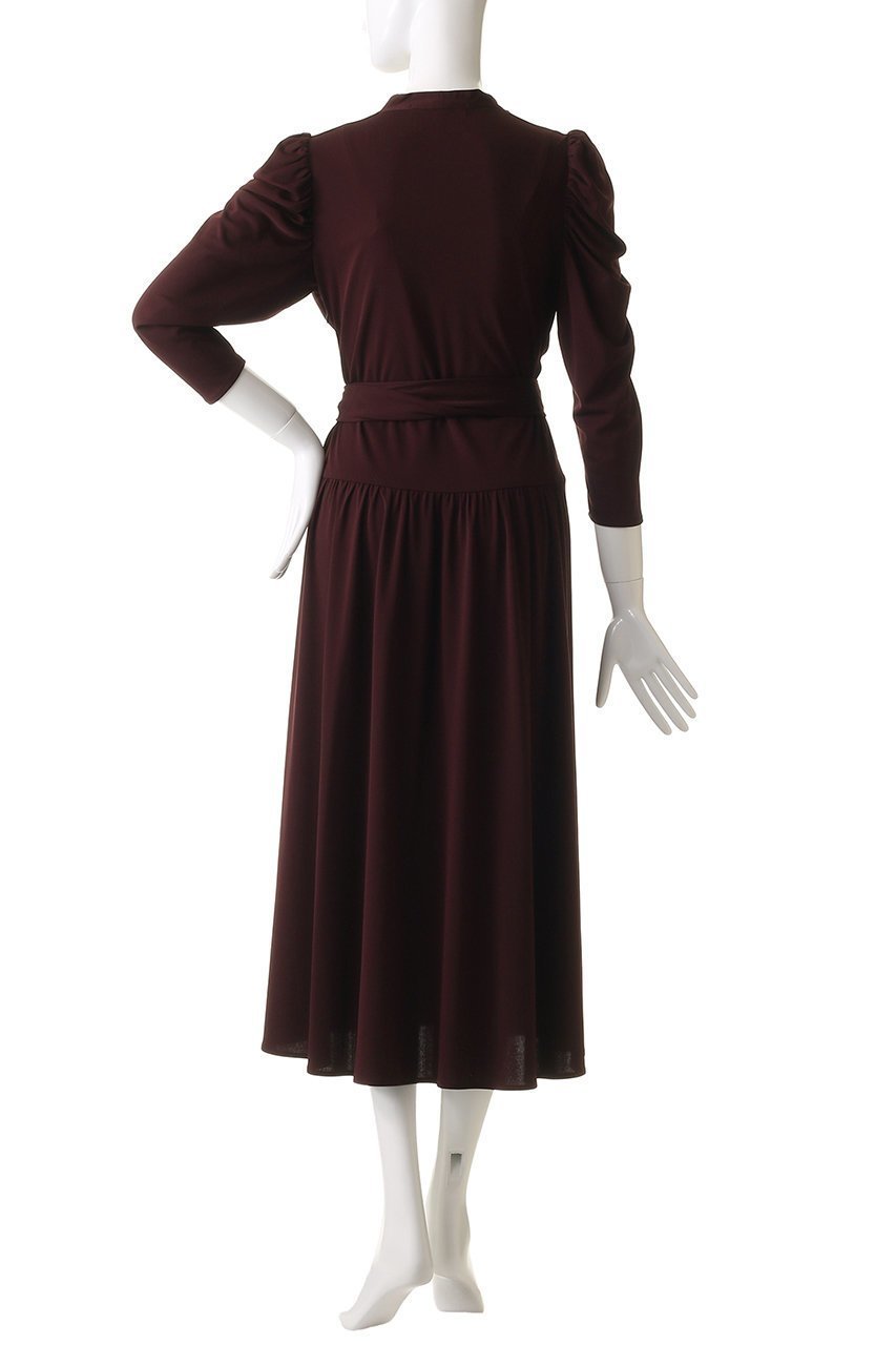 【コルコバード/CORCOVADO】のマイルドドライスムースカシュクールドレス 人気、トレンドファッション・服の通販 founy(ファニー) 　ファッション　Fashion　レディースファッション　Fashion for Women　ワンピース　Dresses　フォーマル・パーティードレス・結婚式用ドレス　Elegant & Casual Dresses　チュニック　Tunic Tops & Dresses　エレガント 上品　Elegant　カシュクール　Wrap Design　スリーブ　Sleeve, Long Sleeve / Short Sleeve　チュニック　Tunic, Long Top　デコルテ　Décolleté, Neckline　ドレス　Dress, One-Piece　ドレープ　Drape, Draping Fabric　リボン　Ribbon, Bow　リュクス　Luxury, Elegant, High-End, Chic　other-4|ID: prp329100004907758 ipo3291000000036756797