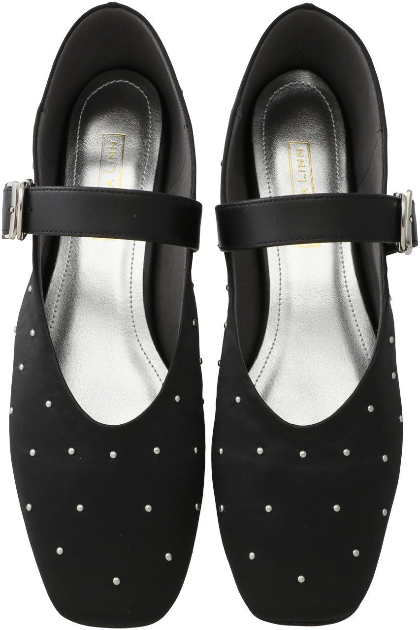 【ダニエラ アンド ジェマ/Daniella & GEMMA】のストラップ付きバレエフラットシューズ 人気、トレンドファッション・服の通販 founy(ファニー) 　ファッション　Fashion　レディースファッション　Fashion for Women　シューズ　Shoes, Footwear　シルバー　Silver, Metallic Silver　トレンド　Trend, Trending Now　バレエ　Ballet, Ballet Style　ビジュー　Bijou, Jewel-like Accent　フォルム　Silhouette, Form　フラット　Flat, Flat Shoes　ベルベット　Velvet, Velvety　ラップ　Wrap, Wrap Design　ワイド　Wide, Wide Fit　 other-1|ID: prp329100004907786 ipo3291000000036757067