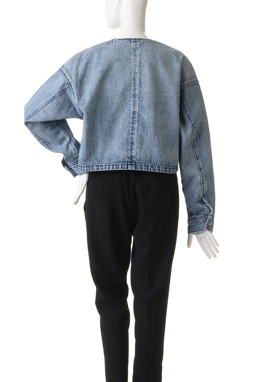 【サードマガジン/THIRD MAGAZINE】のノーカラーデニムジャケット 人気、トレンドファッション・服の通販 founy(ファニー) 　ファッション　Fashion　レディースファッション　Fashion for Women　アウター　Coat / Outerwear Collection　レディースジャケット・軽アウター　Jackets　デニムジャケット / カジュアルアウター　Denim Jackets　ジャケット　Jacket, Outerwear　デニム　Denim, Jeans Material　ポケット　Pocket, Pocket Detail　other-4|ID: prp329100004907849 ipo3291000000036757735