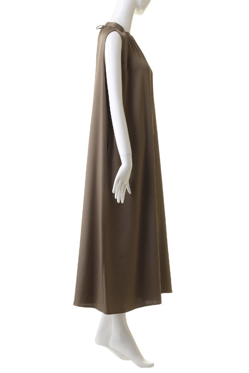 【スリー ドッツ/three dots】のシルキーツイル ギャザードレス 人気、トレンドファッション・服の通販 founy(ファニー) 　ファッション　Fashion　レディースファッション　Fashion for Women　ワンピース　Dresses　フォーマル・パーティードレス・結婚式用ドレス　Elegant & Casual Dresses　チュニック　Tunic Tops & Dresses　ギャザー　Gathered, Ruffled　サテン　Satin, Glossy Fabric　スリット　Slit, Slit Detail　チュニック　Tunic, Long Top　ツイル　Twist, Twisted Detail　ドレス　Dress, One-Piece　パーティ　Party, Party Style　リボン　Ribbon, Bow　ロング　Long, Long-Length　other-3|ID: prp329100004907856 ipo3291000000036757843