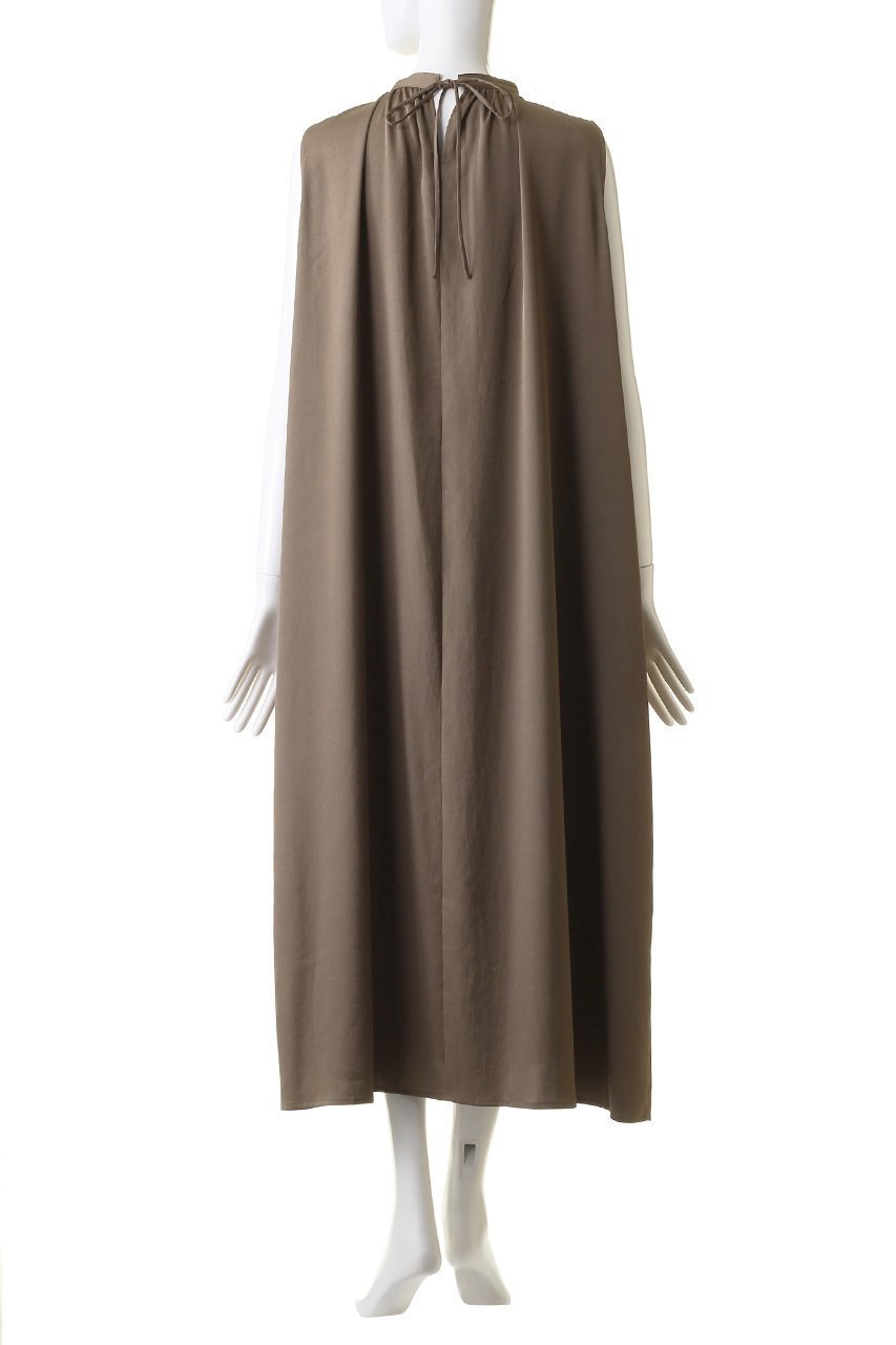 【スリー ドッツ/three dots】のシルキーツイル ギャザードレス 人気、トレンドファッション・服の通販 founy(ファニー) 　ファッション　Fashion　レディースファッション　Fashion for Women　ワンピース　Dresses　フォーマル・パーティードレス・結婚式用ドレス　Elegant & Casual Dresses　チュニック　Tunic Tops & Dresses　ギャザー　Gathered, Ruffled　サテン　Satin, Glossy Fabric　スリット　Slit, Slit Detail　チュニック　Tunic, Long Top　ツイル　Twist, Twisted Detail　ドレス　Dress, One-Piece　パーティ　Party, Party Style　リボン　Ribbon, Bow　ロング　Long, Long-Length　other-4|ID: prp329100004907856 ipo3291000000036757844