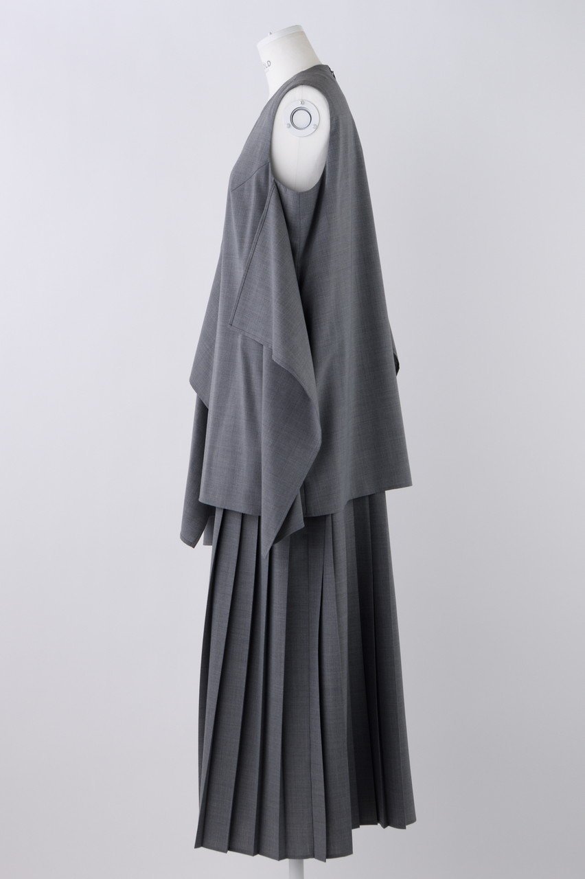 【エンフォルド/ENFOLD】のウォッシャブルトロ スクエアドレープ DRS/ドレス 人気、トレンドファッション・服の通販 founy(ファニー) 　ファッション　Fashion　レディースファッション　Fashion for Women　ワンピース　Dresses　フォーマル・パーティードレス・結婚式用ドレス　Elegant & Casual Dresses　チュニック　Tunic Tops & Dresses　アシンメトリー　Asymmetrical Style　スリーブ　Sleeve, Long Sleeve / Short Sleeve　チュニック　Tunic, Long Top　ドレス　Dress, One-Piece　プリーツ　Pleats, Pleated　ロング　Long, Long-Length　エレガント 上品　Elegant　夏　Summer　other-2|ID: prp329100004907865 ipo3291000000036757939