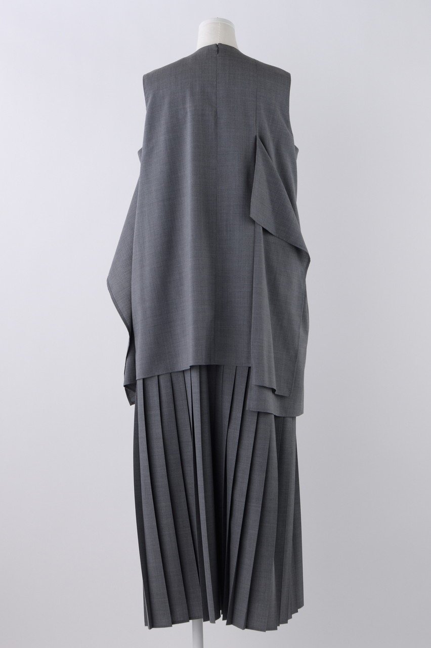 【エンフォルド/ENFOLD】のウォッシャブルトロ スクエアドレープ DRS/ドレス 人気、トレンドファッション・服の通販 founy(ファニー) 　ファッション　Fashion　レディースファッション　Fashion for Women　ワンピース　Dresses　フォーマル・パーティードレス・結婚式用ドレス　Elegant & Casual Dresses　チュニック　Tunic Tops & Dresses　アシンメトリー　Asymmetrical Style　スリーブ　Sleeve, Long Sleeve / Short Sleeve　チュニック　Tunic, Long Top　ドレス　Dress, One-Piece　プリーツ　Pleats, Pleated　ロング　Long, Long-Length　エレガント 上品　Elegant　夏　Summer　other-3|ID: prp329100004907865 ipo3291000000036757941