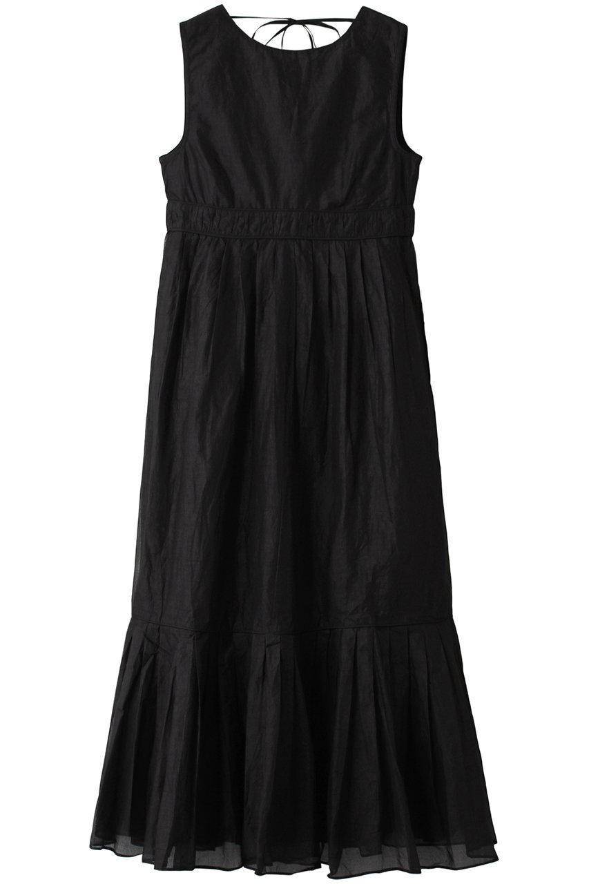 【マリリンムーン/MARILYN MOON】のシアースターチコットンドレス インテリア・キッズ・メンズ・レディースファッション・服の通販 founy(ファニー) 　ファッション　Fashion　レディースファッション　Fashion for Women　ワンピース　Dresses　フォーマル・パーティードレス・結婚式用ドレス　Elegant & Casual Dresses　チュニック　Tunic Tops & Dresses　インド　Indian Textile　ギャザー　Gathered, Ruffled　コンパクト　Compact, Small Size　チュニック　Tunic, Long Top　ティアード　Tiered, Tiered Style　ドレス　Dress, One-Piece　パイピング　Piping, Trim Design　モダン　Modern, Contemporary　ロング　Long, Long-Length　今季　This Season, Current Season　夏　Summer　羽織　Haori, Light Jacket　ブラック|ID: prp329100004907867 ipo3291000000036757976