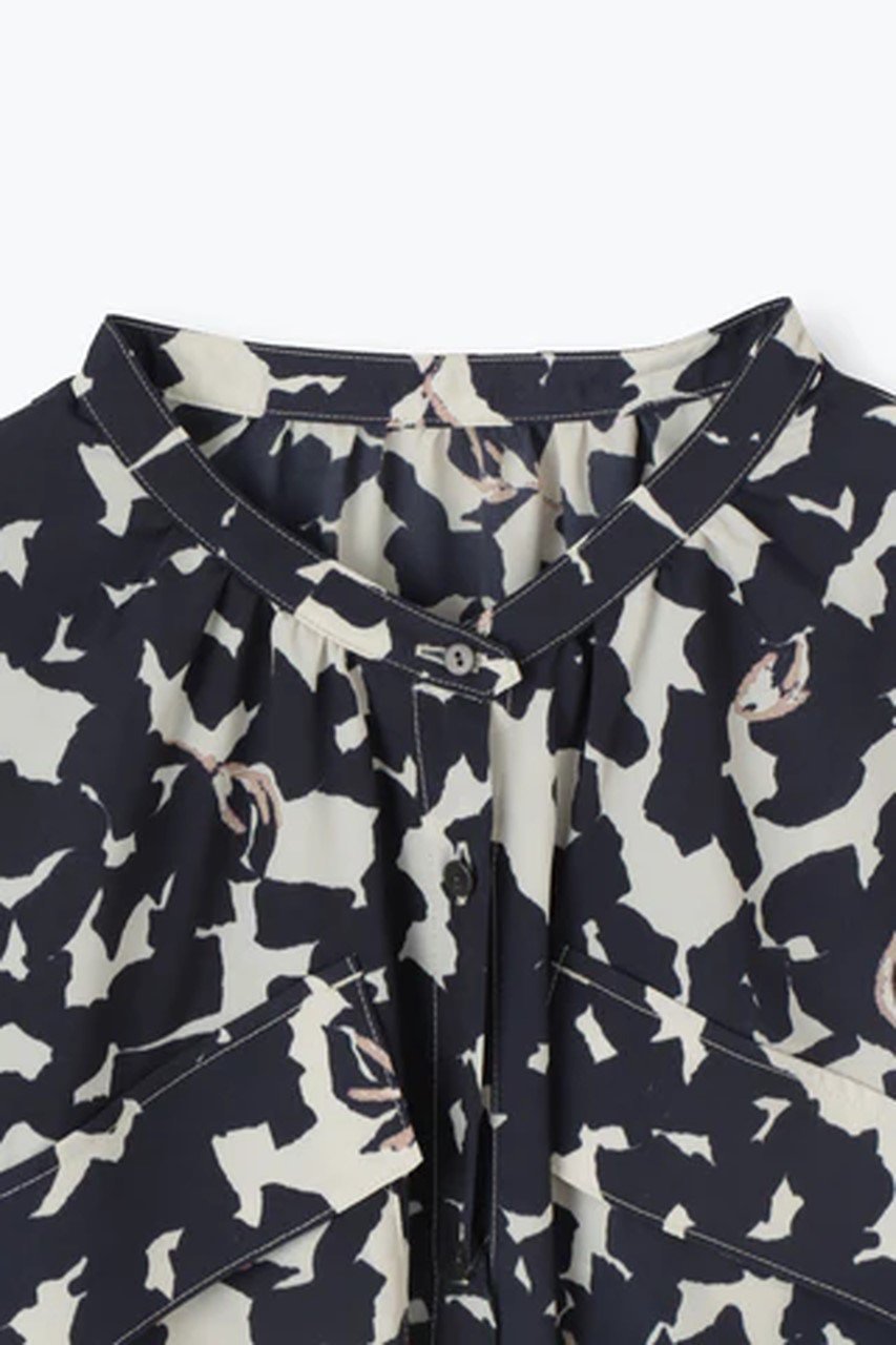 【レリル/lelill】のボタニカルデシンシャツOP 人気、トレンドファッション・服の通販 founy(ファニー) 　ファッション　Fashion　レディースファッション　Fashion for Women　ワンピース　Dresses　チュニック　Tunic Tops & Dresses　ギャザー　Gathered, Ruffled　チュニック　Tunic, Long Top　ドレープ　Drape, Draping Fabric　フィット　Fit, Slim Fit　フレア　Flare, Flared　リラックス　Relax, Relaxed Fit　other-2|ID: prp329100004907869 ipo3291000000036758031