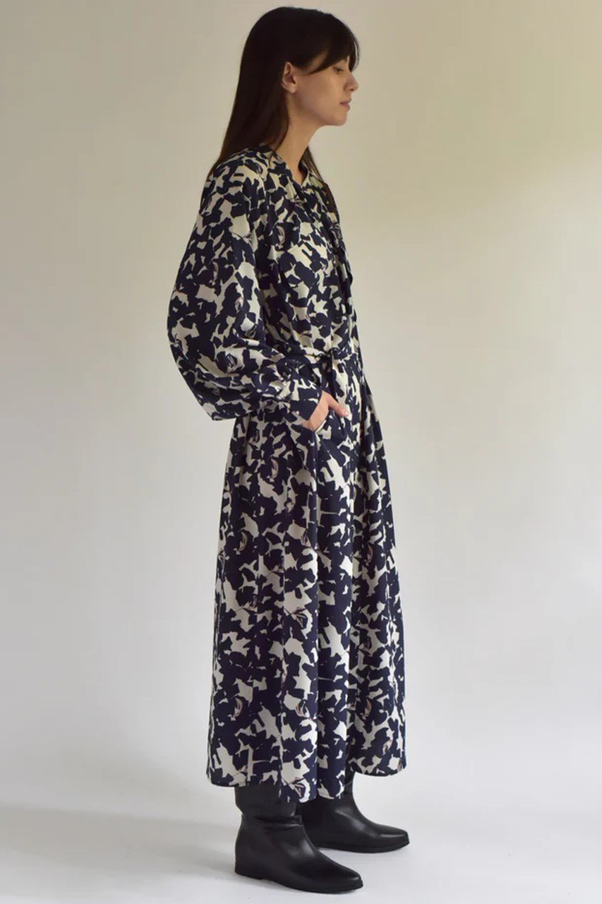 【レリル/lelill】のボタニカルデシンシャツOP 人気、トレンドファッション・服の通販 founy(ファニー) 　ファッション　Fashion　レディースファッション　Fashion for Women　ワンピース　Dresses　チュニック　Tunic Tops & Dresses　ギャザー　Gathered, Ruffled　チュニック　Tunic, Long Top　ドレープ　Drape, Draping Fabric　フィット　Fit, Slim Fit　フレア　Flare, Flared　リラックス　Relax, Relaxed Fit　other-8|ID: prp329100004907869 ipo3291000000036758037