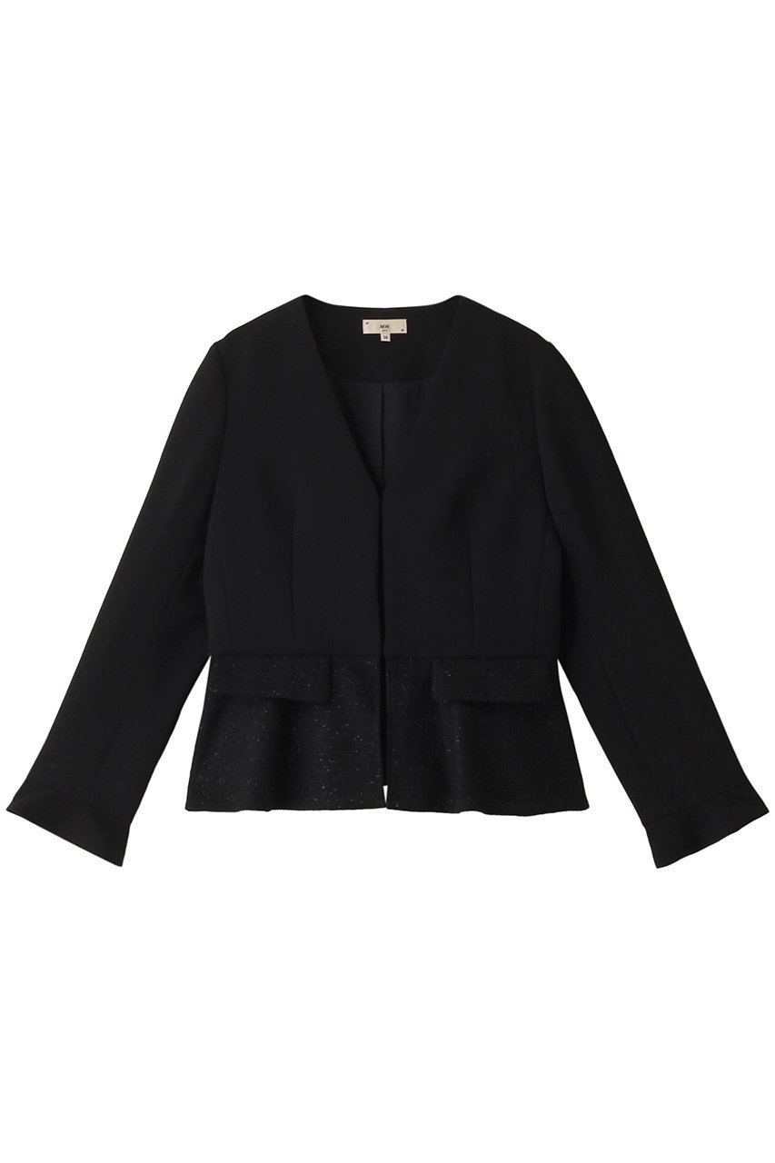 【エムダブリュー/MW】のトリアセテート(H) VIRGIN WOOLVネックジャケット インテリア・キッズ・メンズ・レディースファッション・服の通販 founy(ファニー) 　ファッション　Fashion　レディースファッション　Fashion for Women　アウター　Coat / Outerwear Collection　レディースジャケット・軽アウター　Jackets　おすすめ　Recommended / Our Picks　ジャケット　Jacket, Outerwear　ジョーゼット　Georgette, Semi-Sheer Fabric　スペシャル　Special, Limited Edition　セットアップ　Set-Up, Coordinated Outfit　ビジネス 仕事 通勤　Business / Work / Commuting　ブラック|ID: prp329100004907918 ipo3291000000036758753