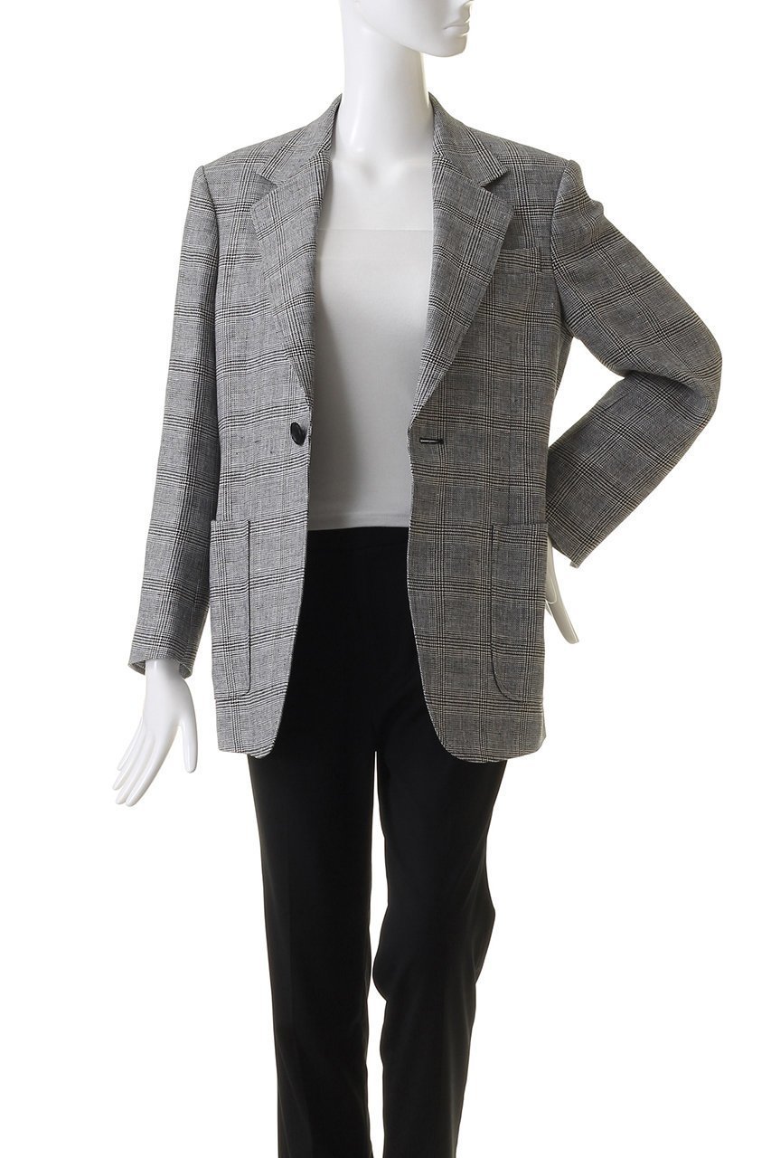 【オブリオ/AUBRIOT】のリッチェリグレンチェックリネン テーラードジャケット 人気、トレンドファッション・服の通販 founy(ファニー) 　ファッション　Fashion　レディースファッション　Fashion for Women　アウター　Coat / Outerwear Collection　レディースジャケット・軽アウター　Jackets　テーラードジャケット / 通勤・きれいめスタイル　Tailored Jackets & Blazers　クラシック　Classic, Timeless Style　ジャケット　Jacket, Outerwear　スタイリッシュ　Stylish, Fashionable　チェック　Check, Plaid, Tartan　リネン　Linen, Linen Fabric　夏　Summer　春　Spring　S/S・春夏　SS, Spring/Summer, Warm Season　other-7|ID: prp329100004907933 ipo3291000000036759018