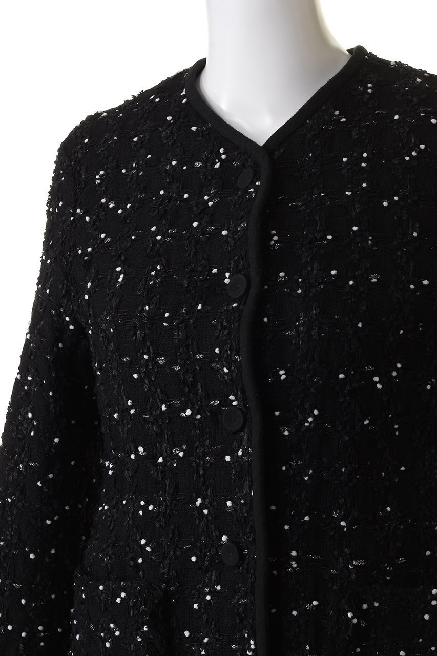 【デパリエ/DEPAREILLE】のツイードチェックノーカラージャケット 人気、トレンドファッション・服の通販 founy(ファニー) 　ファッション　Fashion　レディースファッション　Fashion for Women　アウター　Coat / Outerwear Collection　レディースジャケット・軽アウター　Jackets　ノーカラージャケット / シンプル上品コーデ　Collarless Jackets　オーガンジー　Organza Fabric　ジャケット　Jacket, Outerwear　チェック　Check, Plaid, Tartan　ツイード　Twill, Twill Weave　パイピング　Piping, Trim Design　リネン　Linen, Linen Fabric　エレガント 上品　Elegant　夏　Summer　other-5|ID: prp329100004907936 ipo3291000000036759050