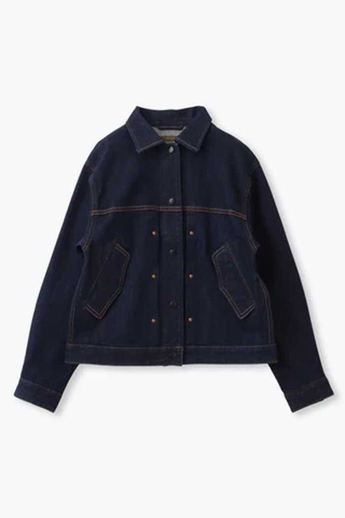 【レリル/lelill】のプリーデッドデニムJK インテリア・キッズ・メンズ・レディースファッション・服の通販 founy(ファウニー) https://founy.com/ ファッション Fashion レディースファッション Fashion for Women アウター Coat / Outerwear Collection レディースジャケット・軽アウター Jackets ジャケット Jacket, Outerwear ストレッチ Stretch, Stretchy Fabric デニム Denim, Jeans Material ドット Polka Dot, Dot Pattern フラップ Flap, Flap Pocket フロント Front, Front Design ブルゾン Blouson, Bomber Jacket ボックス Boxy, Box Shape |ID: prp329100004907942 ipo3291000000036759151