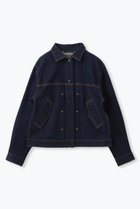 【レリル/lelill】のプリーデッドデニムJK インディゴ|ID: prp329100004907942 ipo3291000000036759152