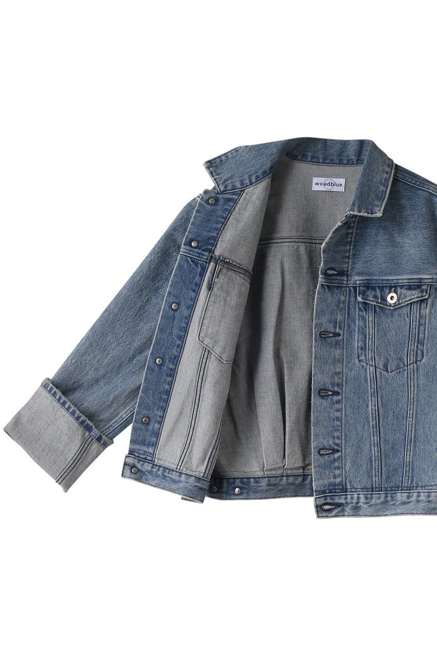 【エリオポール/heliopole】の【woadblue】Back Balloon ジャケット 人気、トレンドファッション・服の通販 founy(ファニー) 　ファッション　Fashion　レディースファッション　Fashion for Women　アウター　Coat / Outerwear Collection　レディースジャケット・軽アウター　Jackets　クロップド　Cropped, Short Length　ジャケット　Jacket, Outerwear　スリット　Slit, Slit Detail　トレンド　Trend, Trending Now　バルーン　Balloon, Balloon Silhouette　other-6|ID: prp329100004907945 ipo3291000000036759259