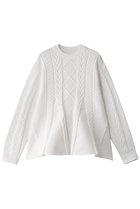 【アドーア/ADORE】のエアーストレッチケーブルニット 人気、トレンドファッション・服の通販 founy(ファニー) ファッション Fashion レディースファッション Fashion for Women トップス・カットソー Cut & Sew Tops ニット Knit Tops & Sweaters カジュアルプルオーバー・ニットトップス Pullovers & Knit Tops / Casual Pullovers タイトスカート Pencil Skirt, Tight Skirt ドッキング Docking, Mixed Material フレア Flare, Flared thumbnail ホワイト|ID: prp329100004907960 ipo3291000000036759636