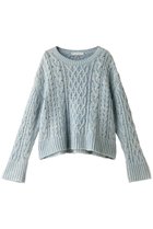 【プリスティン/PRISTINE】のウール混ケーブルプルオーバー 人気、トレンドファッション・服の通販 founy(ファニー) ファッション Fashion レディースファッション Fashion for Women トップス・カットソー Cut & Sew Tops ニット Knit Tops & Sweaters カジュアルプルオーバー・ニットトップス Pullovers & Knit Tops / Casual Pullovers フェミニン Feminine, Girly フレア Flare, Flared thumbnail ブルー|ID: prp329100004907966 ipo3291000000036759686