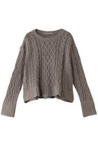 【プリスティン/PRISTINE】のウール混ケーブルプルオーバー 人気、トレンドファッション・服の通販 founy(ファニー) ファッション Fashion レディースファッション Fashion for Women トップス・カットソー Cut & Sew Tops ニット Knit Tops & Sweaters カジュアルプルオーバー・ニットトップス Pullovers & Knit Tops / Casual Pullovers フェミニン Feminine, Girly フレア Flare, Flared thumbnail グレー|ID: prp329100004907966 ipo3291000000036759688
