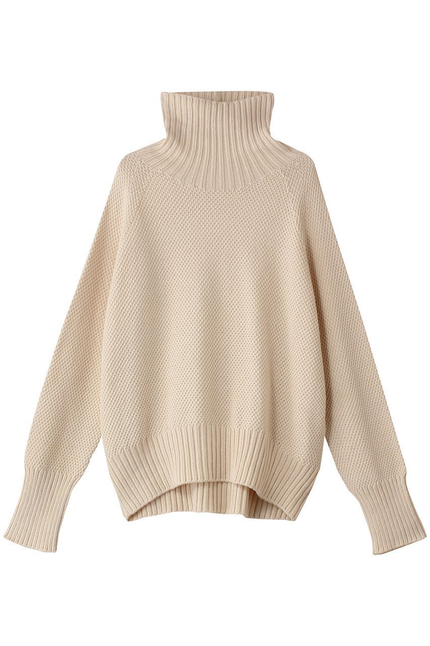 【プリスティン/PRISTINE】の鹿の子ビッグタートルセーター 人気、トレンドファッション・服の通販 founy(ファニー) 　ファッション　Fashion　レディースファッション　Fashion for Women　トップス・カットソー　Cut & Sew Tops　ニット　Knit Tops & Sweaters　カジュアルプルオーバー・ニットトップス　Pullovers & Knit Tops / Casual Pullovers　人気　Popular, Best Seller　鹿の子　Piqué, Kanoko Fabric　 other-1|ID: prp329100004907968 ipo3291000000036759717