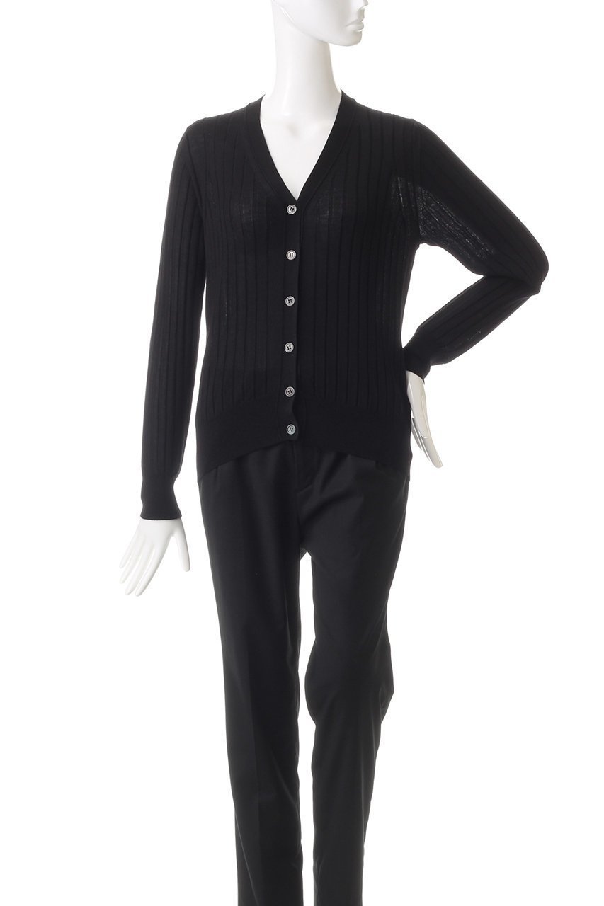 【スローン/SLOANE】の18Gワイドリブ ウール×シルク Vネックカーディガン 人気、トレンドファッション・服の通販 founy(ファニー) 　ファッション　Fashion　レディースファッション　Fashion for Women　トップス・カットソー　Cut & Sew Tops　ニット　Knit Tops & Sweaters　カーディガン・羽織り　Layered Style Cardigans　Vネックトップス　V-Neck Tops / V-Cut Neckline Shirts　カーディガン　Cardigan, Knitwear　シルク　Silk, 100% Silk　ボトム　Bottoms, Lower Wear　ワイドリブ　Wide Rib, Wide Ribbed Knit　定番　Standard, Basic Item　other-2|ID: prp329100004907971 ipo3291000000036812374