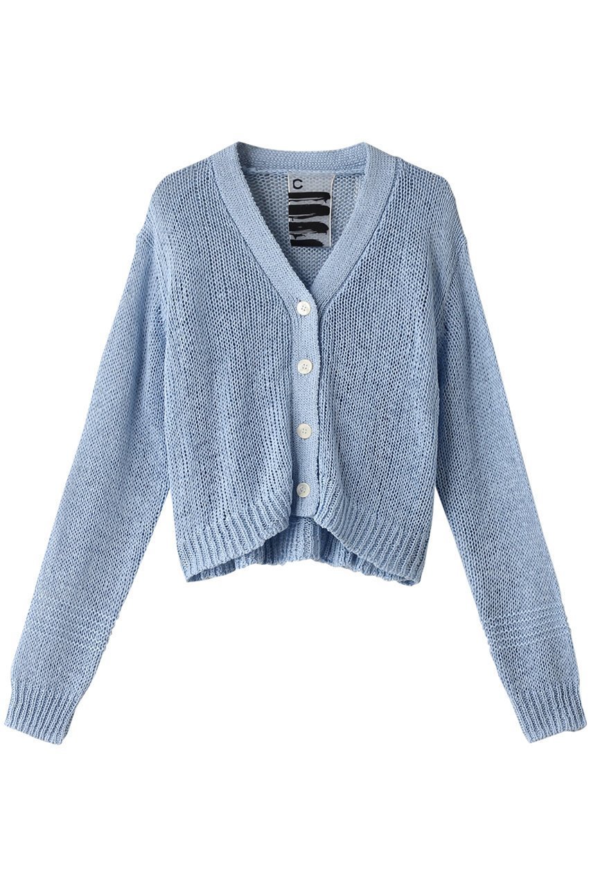 【カオス/Chaos】のCRエピコットンカーディガン インテリア・キッズ・メンズ・レディースファッション・服の通販 founy(ファニー) 　ファッション　Fashion　レディースファッション　Fashion for Women　トップス・カットソー　Cut & Sew Tops　ニット　Knit Tops & Sweaters　カーディガン・羽織り　Layered Style Cardigans　カーディガン　Cardigan, Knitwear　ブルー|ID: prp329100004907979 ipo3291000000036759985