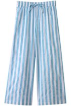 【エスゼット ブロックプリント/SZ Blockprints】のDRAWSTRING PANTS THICK STRIPE ドロストワイドパンツ ライトブルー|ID: prp329100004908015 ipo3291000000036760737