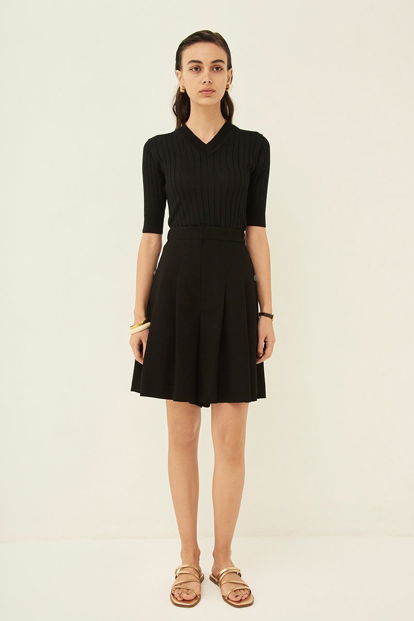 【エムダブリュー/MW】のトリアセテート(L) タックショートパンツ 人気、トレンドファッション・服の通販 founy(ファニー) 　ファッション　Fashion　レディースファッション　Fashion for Women　パンツ　Pants & Trousers　ショートパンツ・ハーフパンツ　High-Waisted & Relaxed Shorts　おすすめ　Recommended / Our Picks　ショート　Short, Short Length　ドレープ　Drape, Draping Fabric　ハーフ　Half, Half-Length　リネン　Linen, Linen Fabric　エレガント 上品　Elegant　other-6|ID: prp329100004908028 ipo3291000000036760940