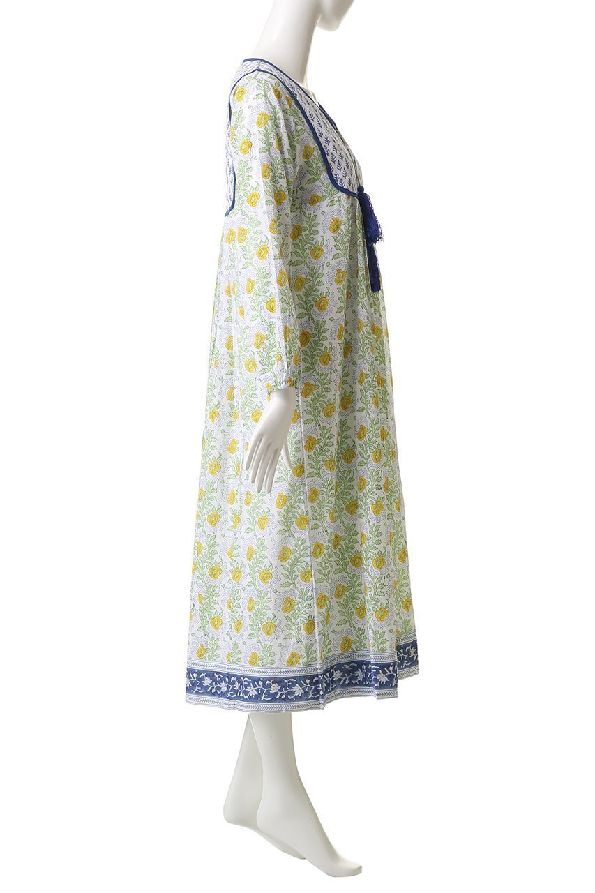 【エスゼット ブロックプリント/SZ Blockprints】のKITTY DRESS ESSA タッセル付きコットンドレス 人気、トレンドファッション・服の通販 founy(ファニー) 　ファッション　Fashion　レディースファッション　Fashion for Women　ワンピース　Dresses　フォーマル・パーティードレス・結婚式用ドレス　Elegant & Casual Dresses　チュニック　Tunic Tops & Dresses　キルティング　Quilted, Quilting　タッセル　Tassel, Fringe　チュニック　Tunic, Long Top　ドレス　Dress, One-Piece　フラワー　Flower, Floral　モチーフ　Motif, Design Theme　other-3|ID: prp329100004908176 ipo3291000000036762889