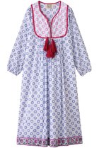 【エスゼット ブロックプリント/SZ Blockprints】のKITTY DRESS DAFFODIL タッセル付きドレス ホワイト|ID: prp329100004908177 ipo3291000000036762898
