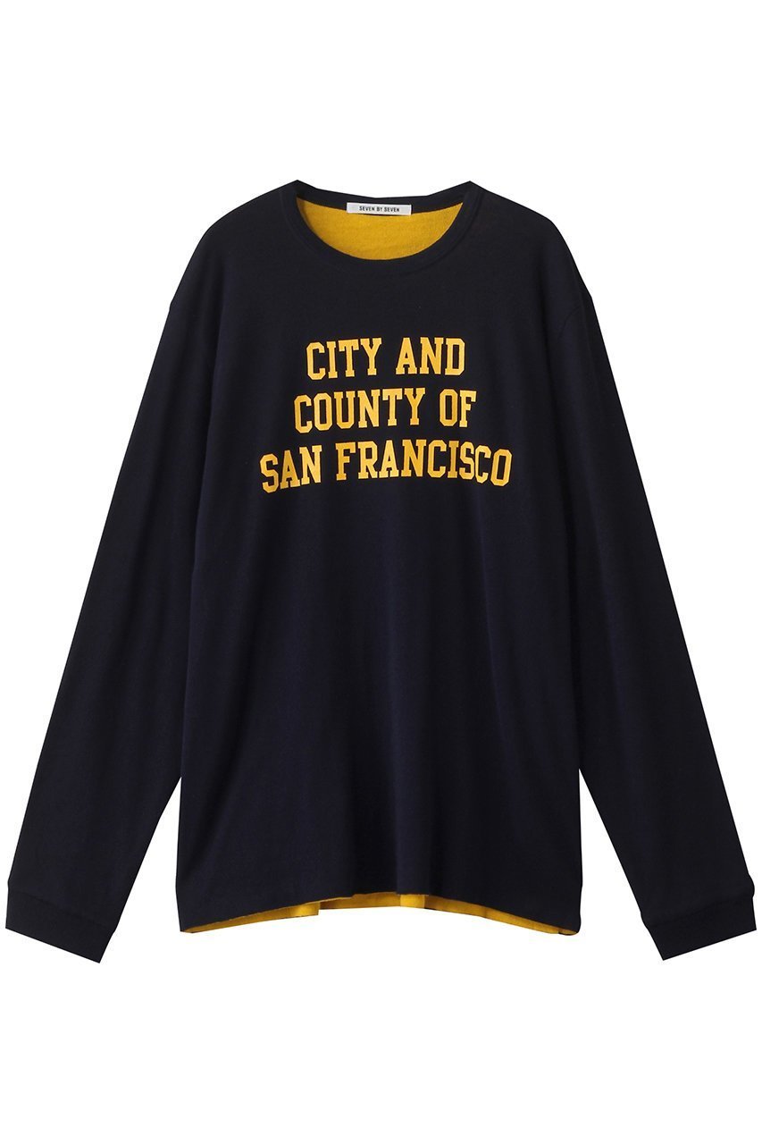 【セブン バイ セブン/SEVEN BY SEVEN / MEN】の【MEN】REVERSIBLE ロングスリーブ スウェットシャツ 人気、トレンドファッション・服の通販 founy(ファニー) 　ファッション　Fashion　メンズファッション　Fashion for Men　トップス・カットソー　Cut & Sew Tops　パーカー・フーディー / カジュアルコーデ　Hoodies & Parkas　メンズシャツ　Shirts　インナー　Innerwear　クラシック　Classic, Timeless Style　ジャケット　Jacket, Outerwear　スリーブ　Sleeve, Long Sleeve / Short Sleeve　デニム　Denim, Jeans Material　プリント　Print, Printed Pattern　ロング　Long, Long-Length　 other-1|ID: prp329100004908187 ipo3291000000036763061