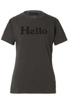 【マディソンブルー/MADISONBLUE】のHELLO TEE/HELLO Tシャツ 人気、トレンドファッション・服の通販 founy(ファニー) ファッション Fashion レディースファッション Fashion for Women トップス・カットソー Cut & Sew Tops シャツ・ブラウス・オフィスカジュアル Elegant Blouses & Button-Ups ロングTシャツ・Tシャツ Longline T-Shirts & Tees カットソー・ベーシックTシャツ Cut-and-Sewn Tops / Stretch Tees & Basics インナー Innerwear ショート Short, Short Length ジャケット Jacket, Outerwear スリーブ Sleeve, Long Sleeve / Short Sleeve プリント Print, Printed Pattern 夏 Summer 春 Spring S/S・春夏 SS, Spring/Summer, Warm Season thumbnail グレー|ID: prp329100004908191 ipo3291000000036763153