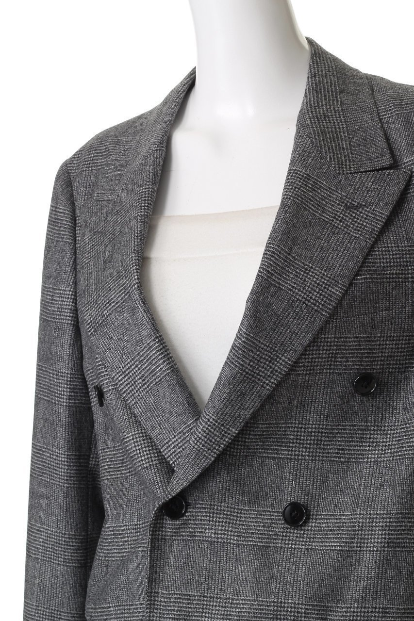 【クチュールドアダム/COUTURE D'ADAM】のグレンチェックダブルジャケット 人気、トレンドファッション・服の通販 founy(ファニー) 　ファッション　Fashion　レディースファッション　Fashion for Women　アウター　Coat / Outerwear Collection　レディースジャケット・軽アウター　Jackets　ジャケット　Jacket, Outerwear　チェック　Check, Plaid, Tartan　ドレス　Dress, One-Piece　ハンド　Hand, Handmade　パターン　Pattern, Design Print　フランス　France, French　other-5|ID: prp329100004908242 ipo3291000000036763752