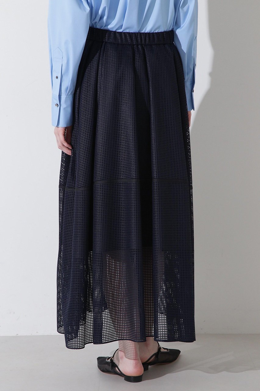 【ヒューエルミュージアム/hueLe Museum】の【hLM】メッシュタックスカート 人気、トレンドファッション・服の通販 founy(ファニー) 　ファッション　Fashion　レディースファッション　Fashion for Women　スカート　Skirts　ロングスカート　Long Skirts / Maxi & Midi Skirts　シンプル　Simple, Minimal　スポーティ　Sporty, Casual Athletic　メッシュ　Mesh, Net Fabric　ロング　Long, Long-Length　other-5|ID: prp329100004908283 ipo3291000000036764381
